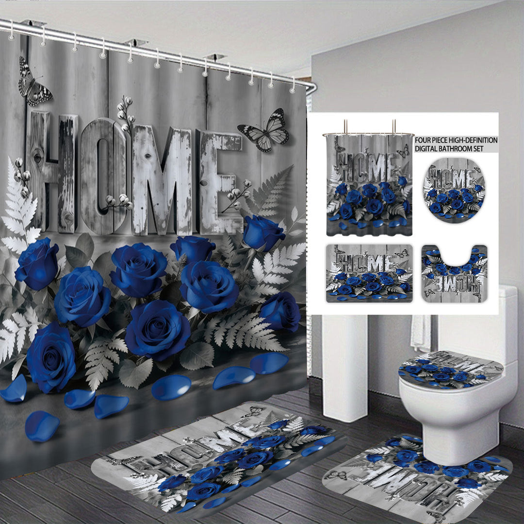 Artistic Floral Theme Bathroom Décor Set Kalsten