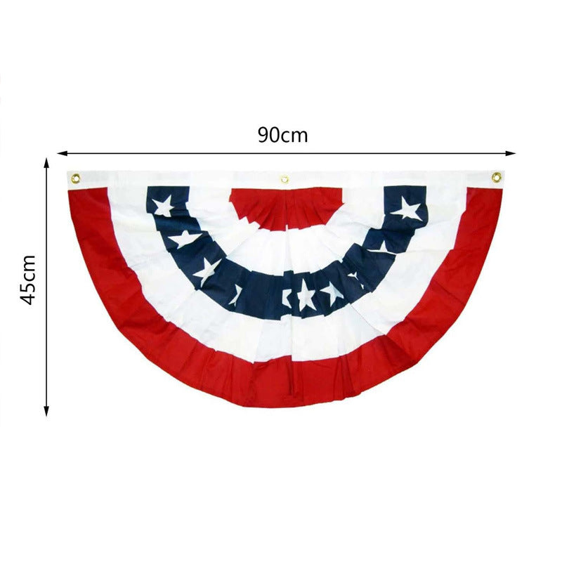 Unisex nan patriotic American flag windsock with long trailing streamers and reinforced hanging loop Kalsten