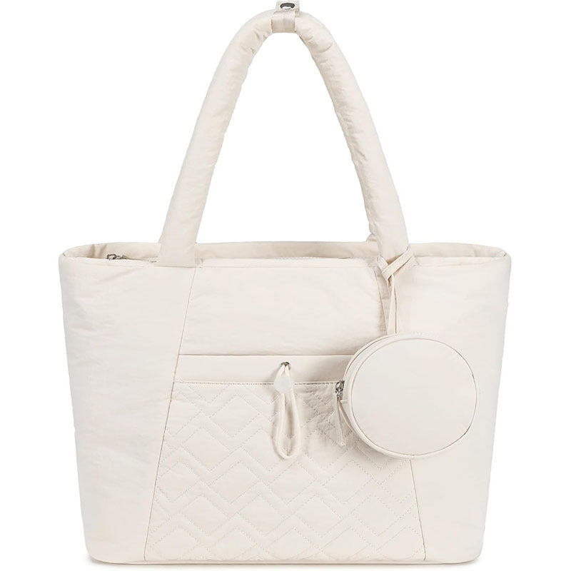 Padded everyday handbag with detachable cosmetic pouch Kalsten