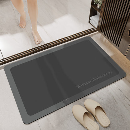 Stylish Geometric Pattern Bathroom Mat Acalora
