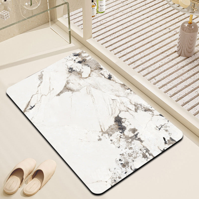 Marble Effect Bathroom Mat Kalsten