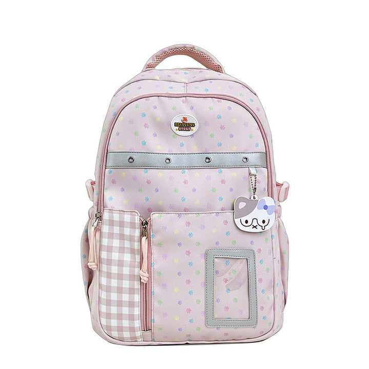 Floral Patterned Multi-Pocket Backpack kalsten
