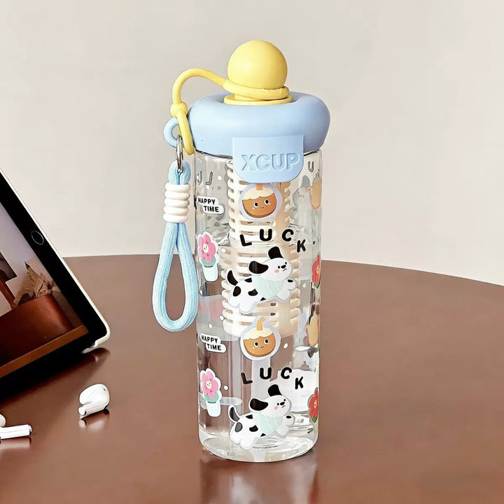 Women’s water bottle with cheerful design and fruit infusion insert Kalsten
