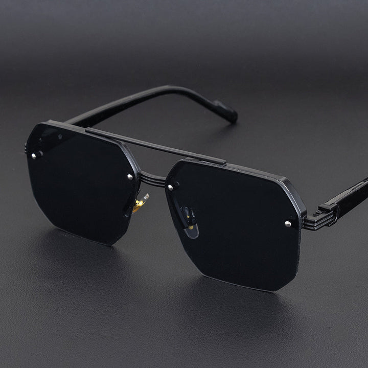 Geometric Metal Frame Sunglasses Kalsten