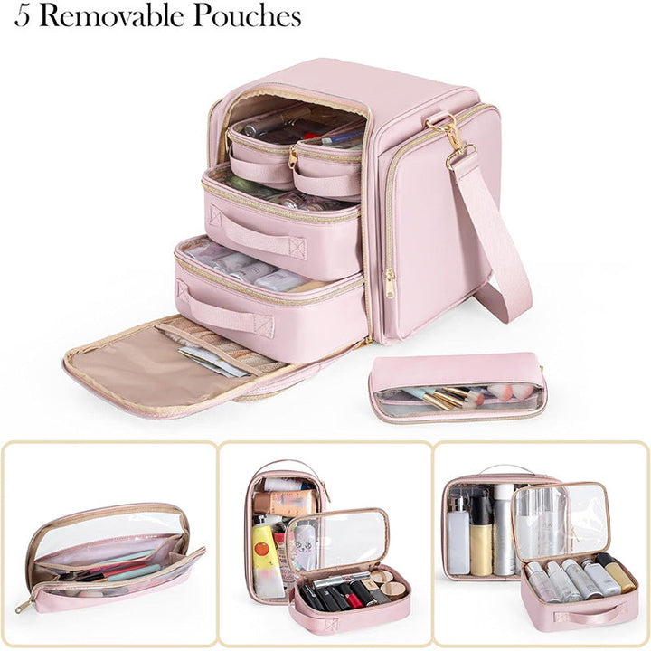 Cosmetic bag with multiple compartments Kalsten