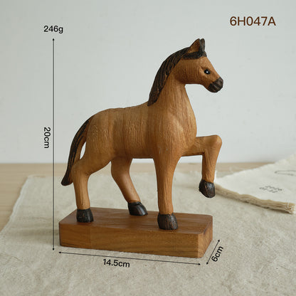 Handmade Horse Figurine Accent