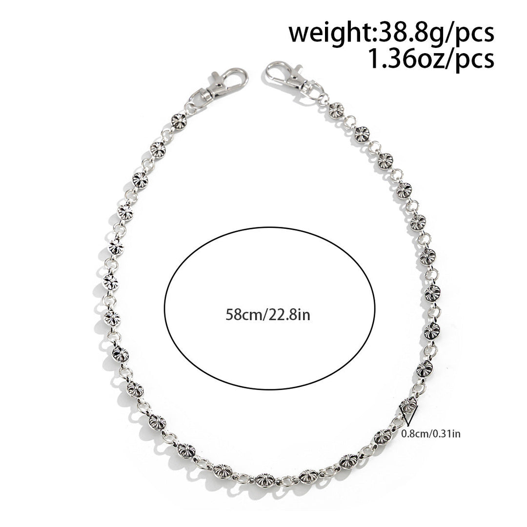 Fashionable chain necklace with glitter details Kalsten