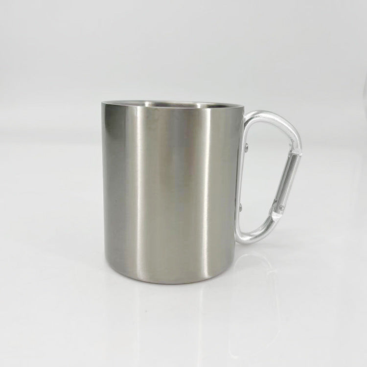 Women High-Quality Stainless Steel Drinking Cup with Carabiner Handle Kalsten