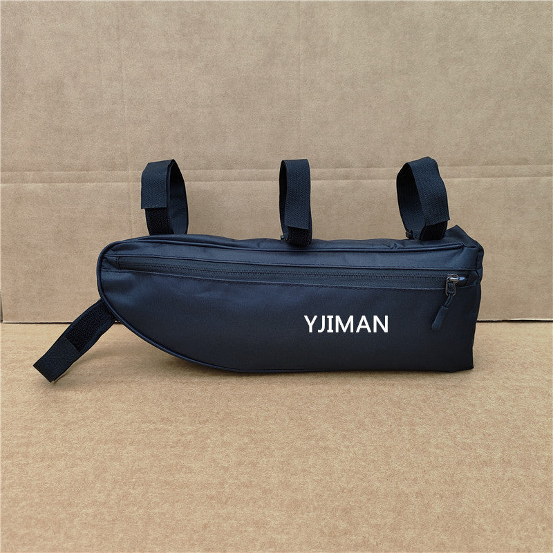 waterproof bicycle frame top tube bag with secure triple strap mounting and zipper pocket Kalsten