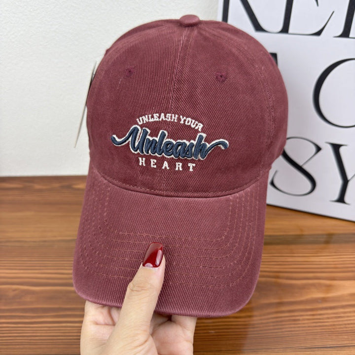 Women's Embroidered Heart Graphic Baseball Cap Kalsten