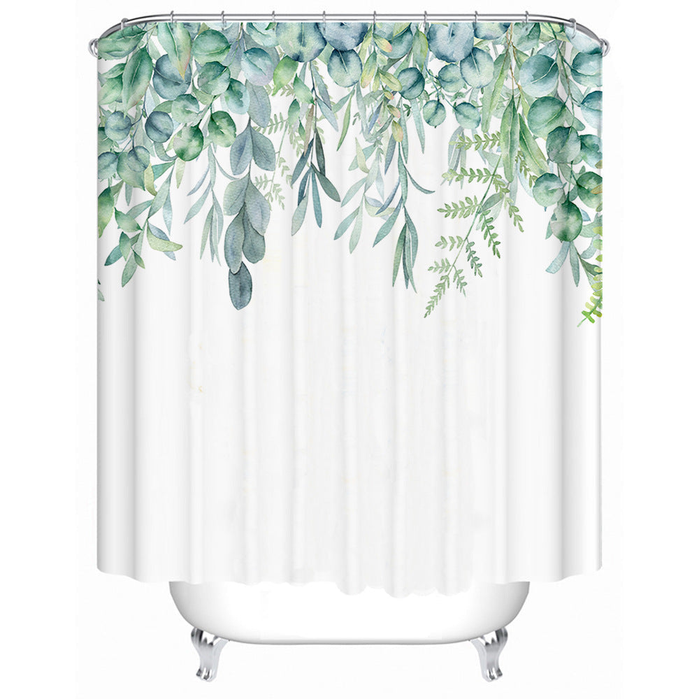 Leafy Botanical Shower Curtain Kalsten