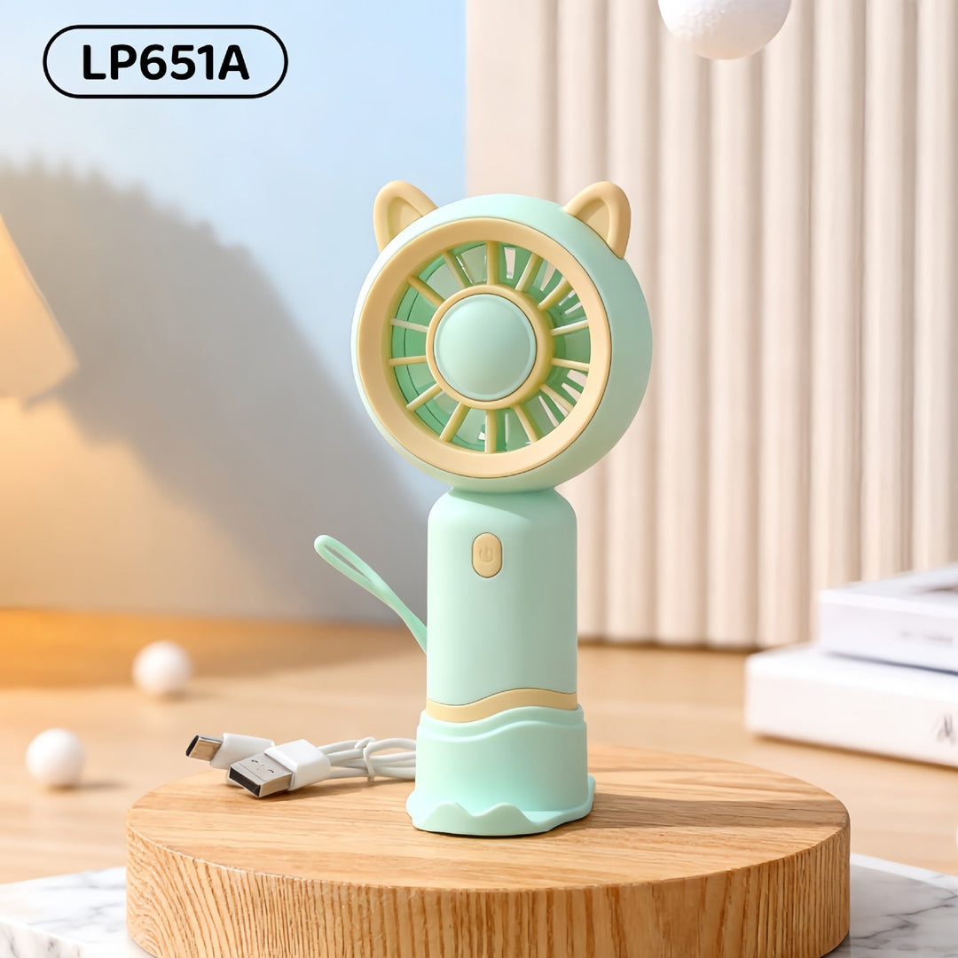 Women Portable USB Hand Fan with Cute Designs Kalsten