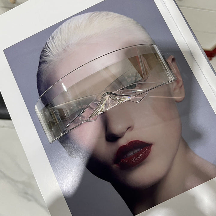 Women futuristic visor-like sunglasses Kalsten