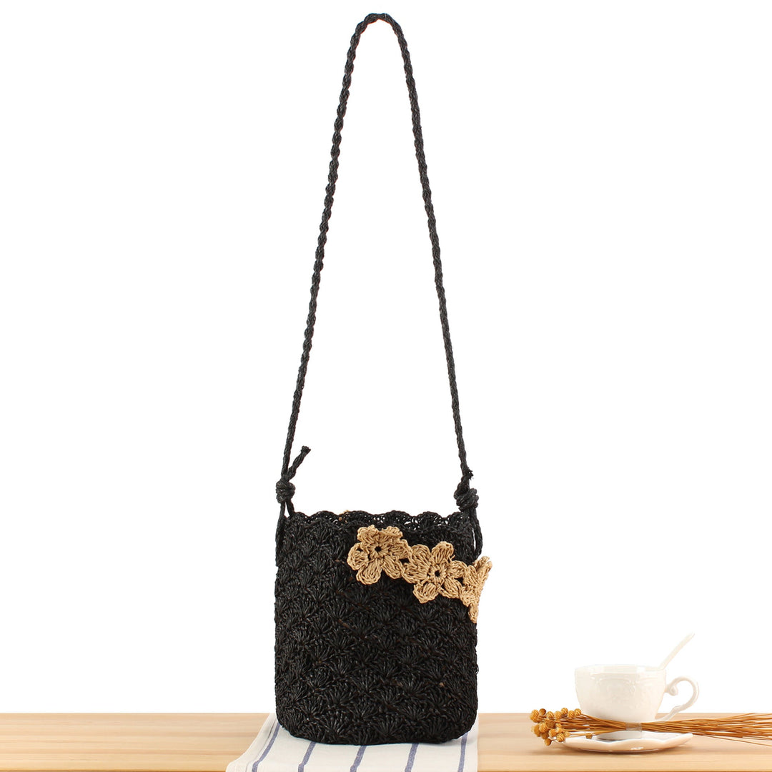Handmade tote bag with floral accents Kalsten