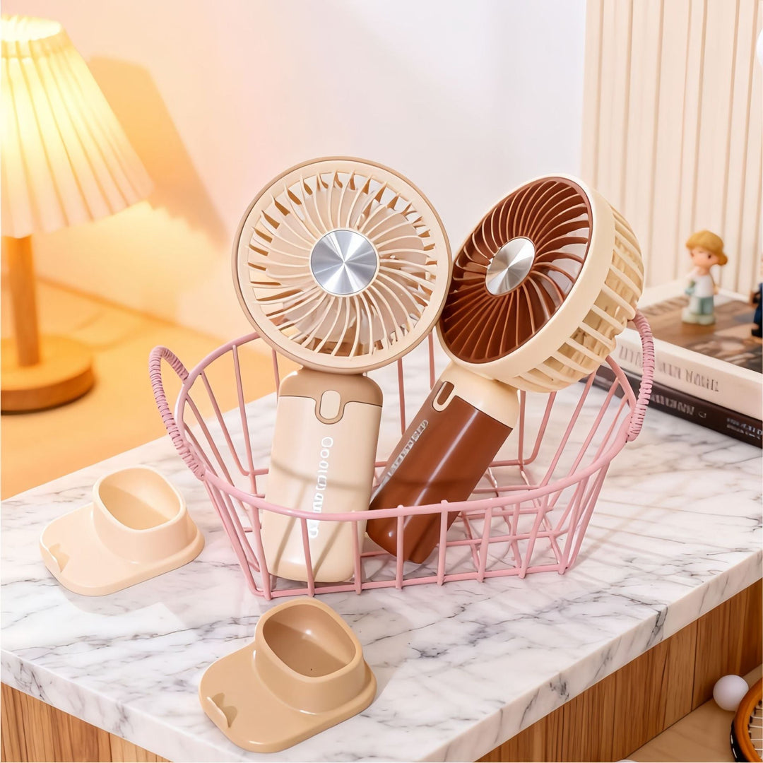 Women's Portable Hand Fan with USB Charging Function Kalsten