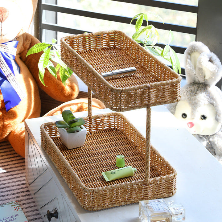 Unisex two-level storage basket Kalsten