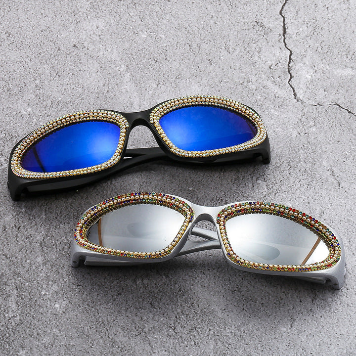 Ladies stylish sunglasses with sparkling crystal frame Kalsten