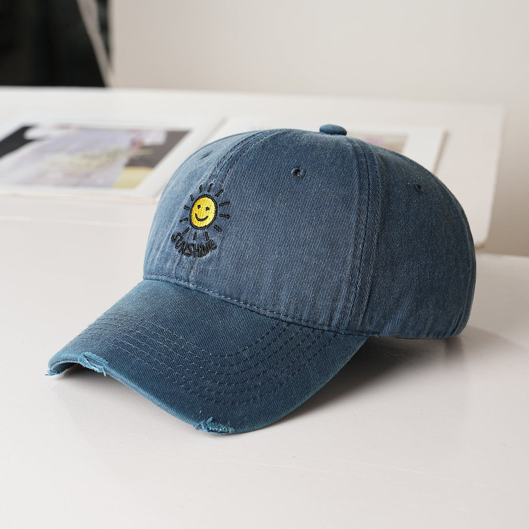 Women's sporty cotton cap with sun embroidery Kalsten