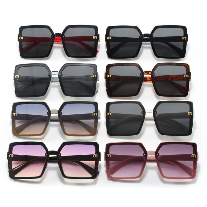 Women's stylish square sunglasses with mirrored gradient Kalsten