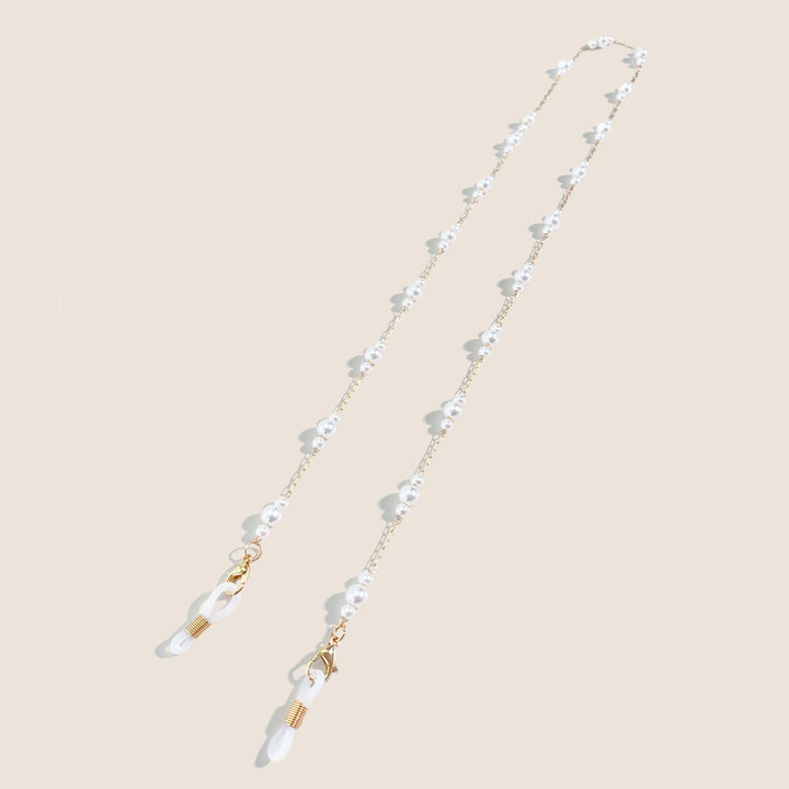 Elegant Pearl-Embellished Eyewear Chain Kalsten