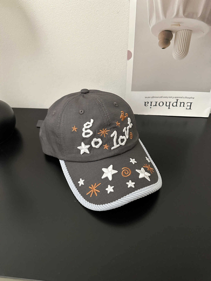 Women's Embroidered Star Pattern Baseball Cap Kalsten