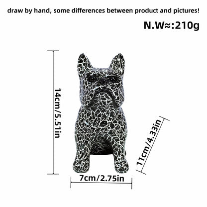 Artistically designed bulldog figure Acalora