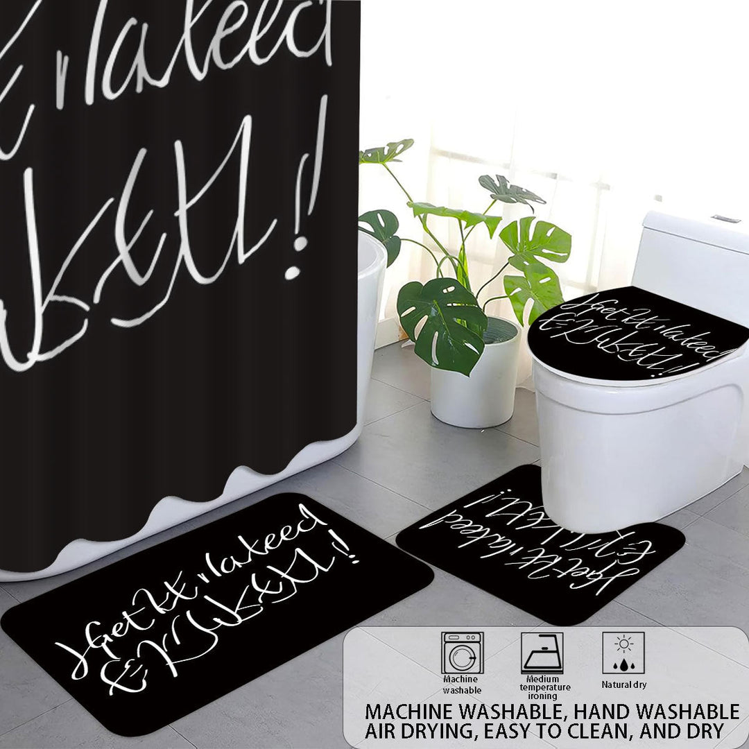 Bathroom Rules Digital Bathroom Décor Set Kalsten