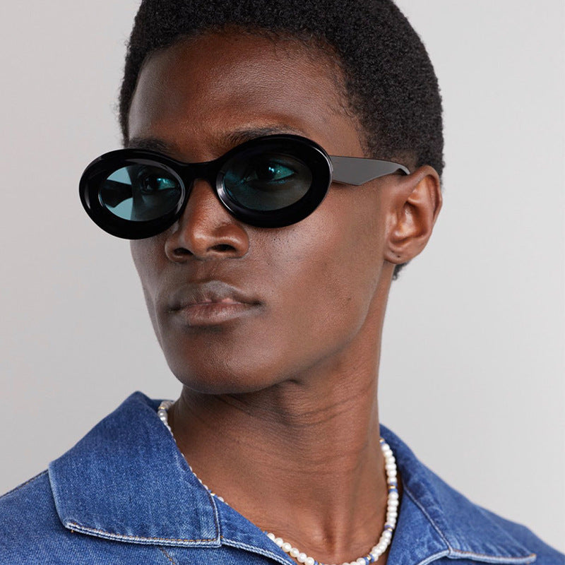 Women’s fashionable oval-shaped sunglasses with innovative design Kalsten