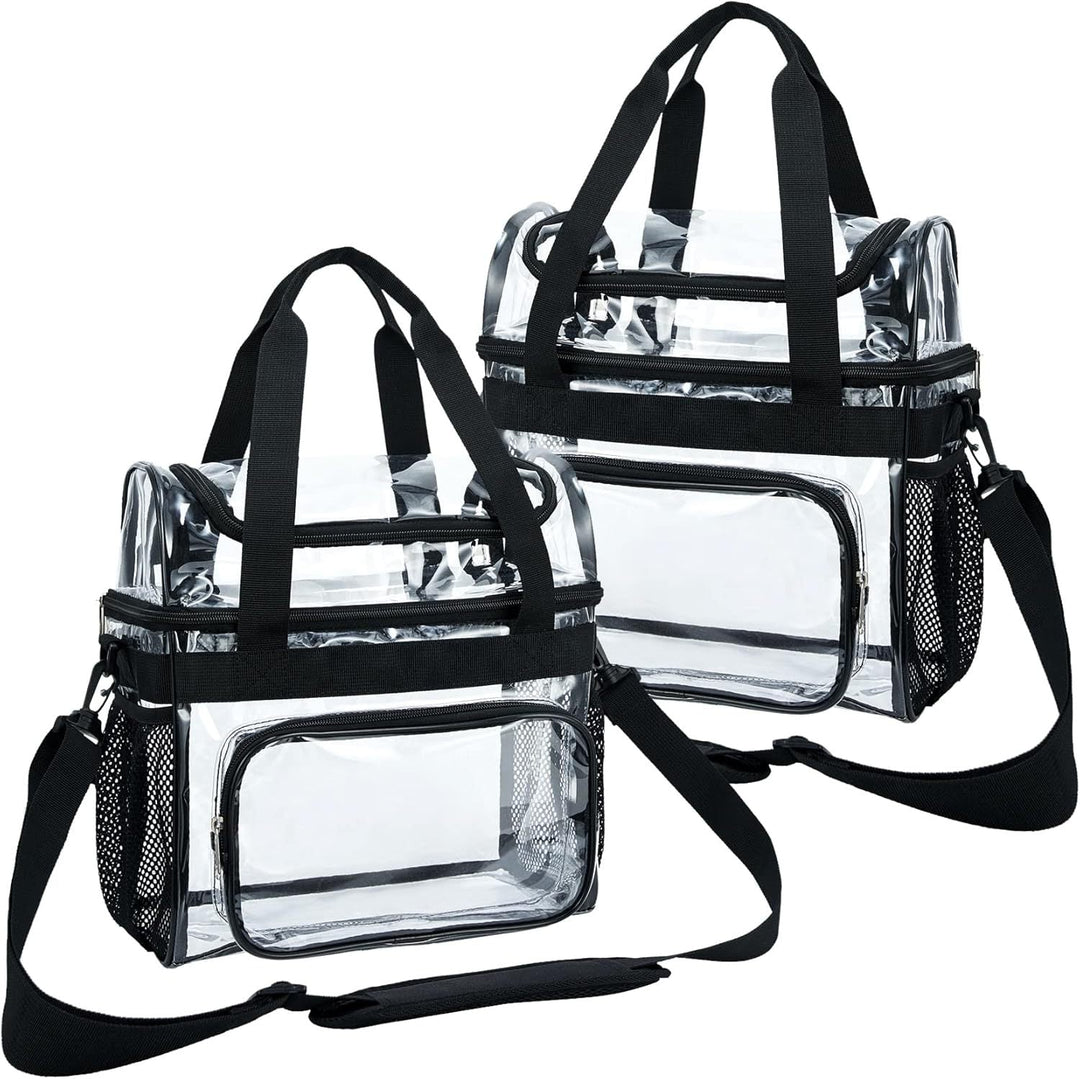 Transparent tote bag with breathable mesh inserts Kalsten