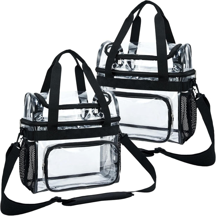 Transparent tote bag with breathable mesh inserts Kalsten