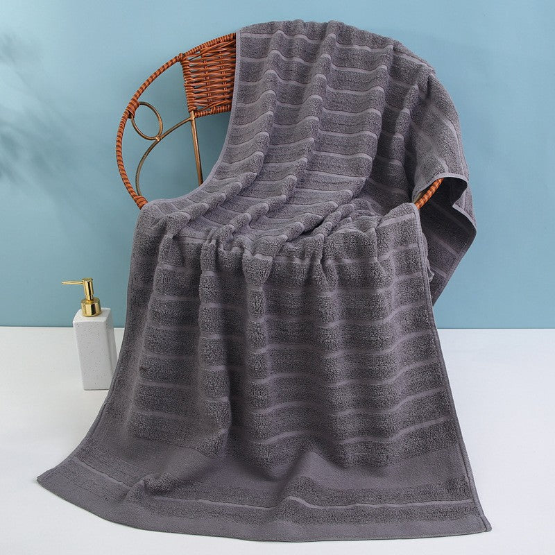 Terry Bath Towel with Elegant Stripes Kalsten