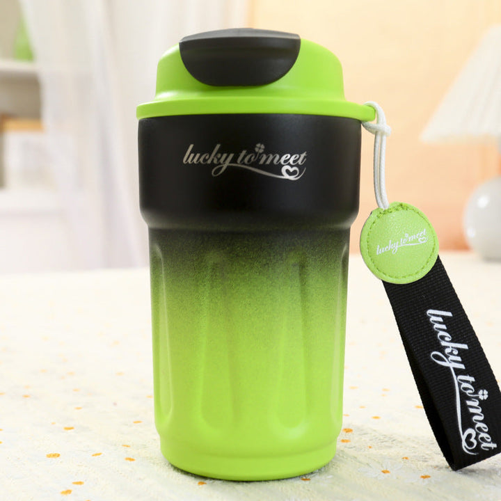 Women’s insulated cup with innovative drip protection and practical carrying handle Kalsten
