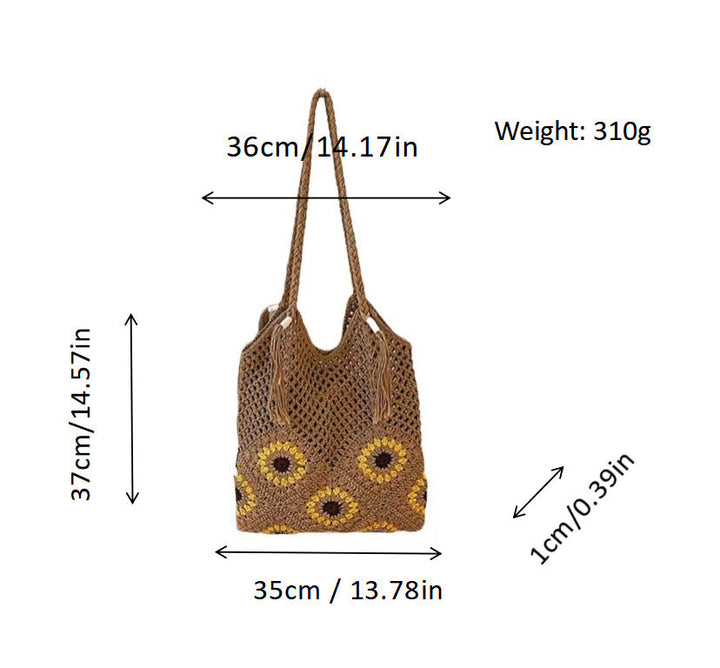 Leisure Beach Bag with Floral Details Kalsten