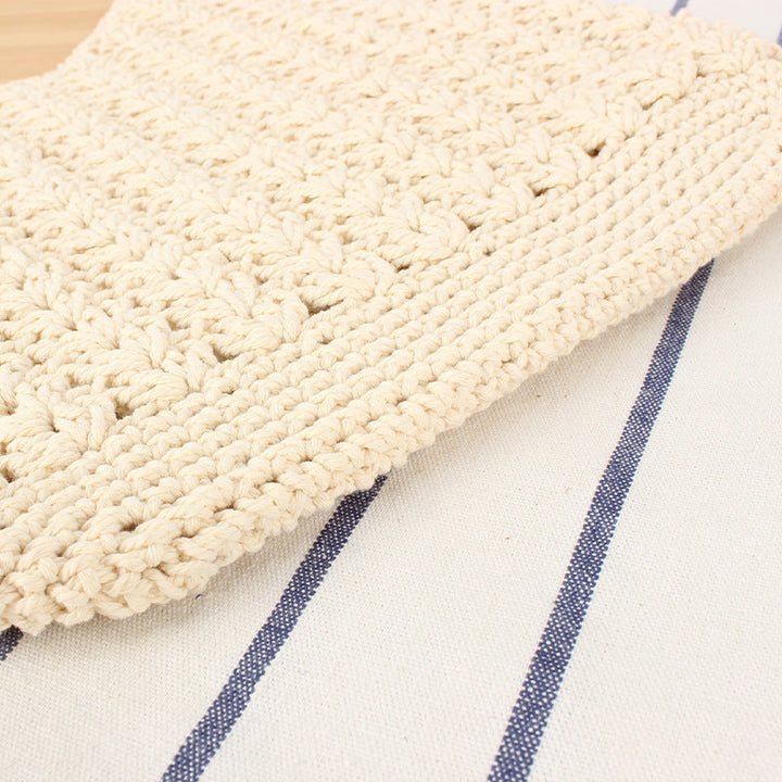 Handbag Made of Hand-Knotted Natural Material Kalsten