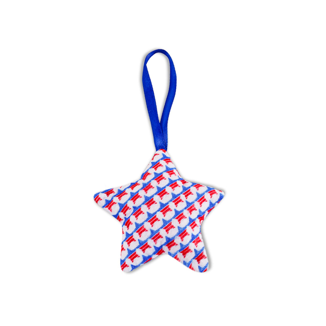 Unisex star-shaped hanging decoration made of soft felt with US flag pattern Kalsten