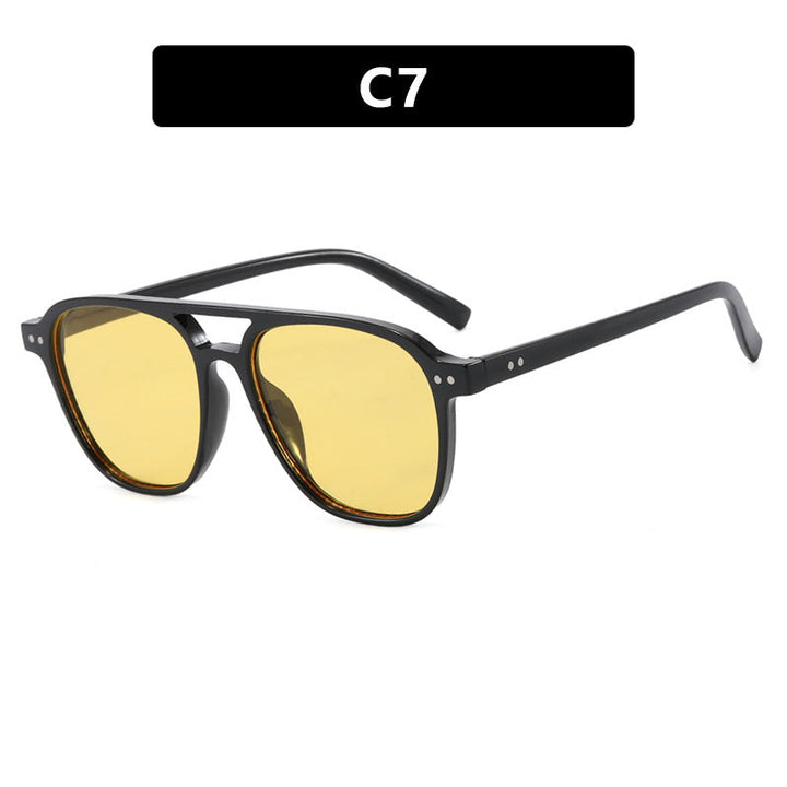 Women’s modern square sunglasses with robust design and UV protection Kalsten