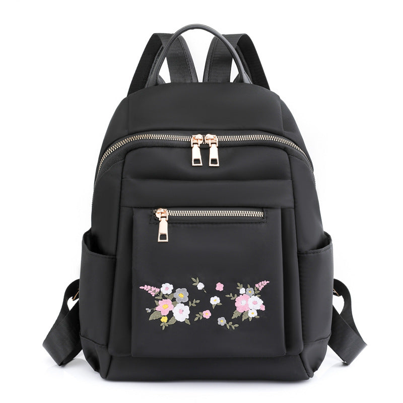 Floral Embroidered Backpack Kalsten