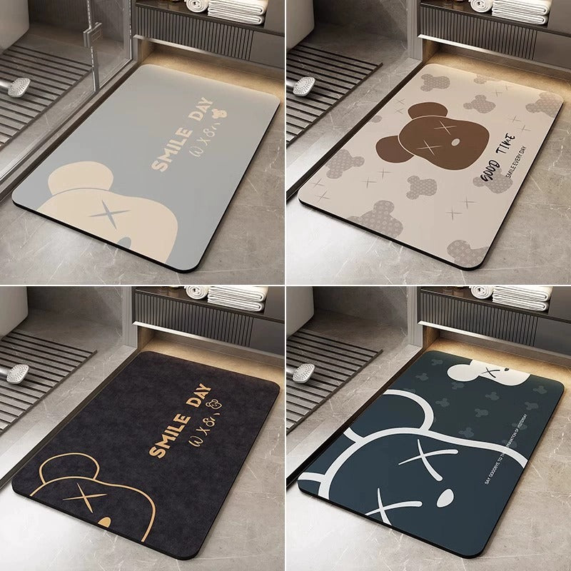 Fun Bear-Themed Bath Mat Acalora
