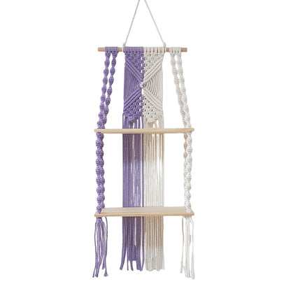 Decorative Macramé Wall Shelf Acalora