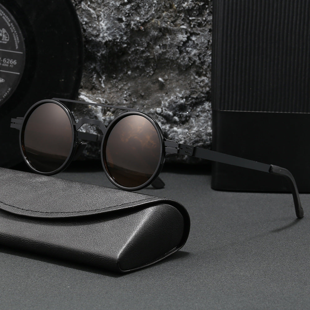 Ladies fashionable round sunglasses with minimalist design Kalsten