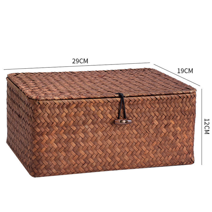 Handwoven Storage Box with Lid Kalsten