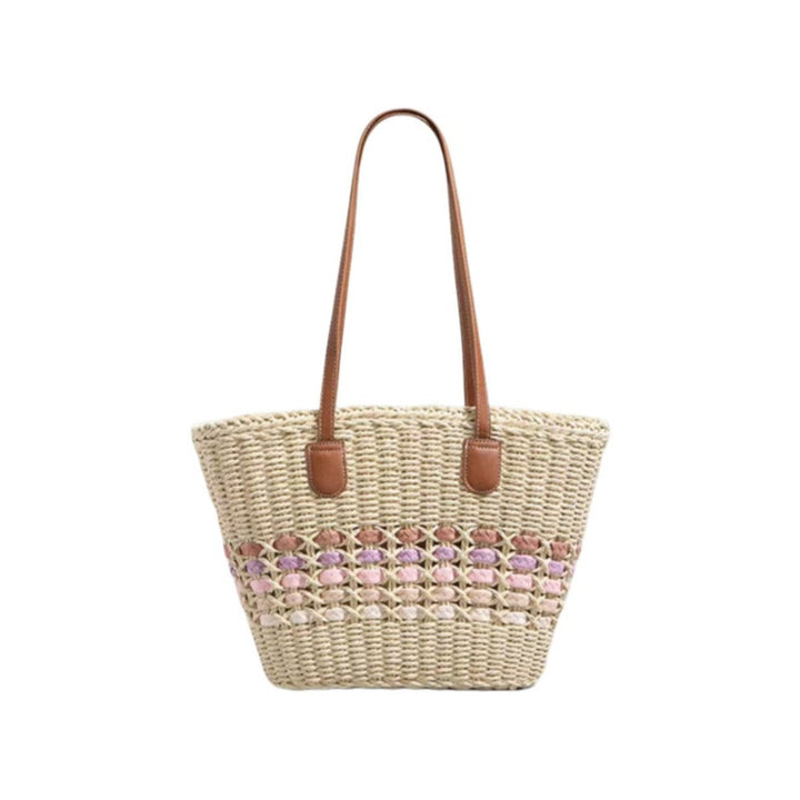 Braided handbag with elegant leather trim Kalsten