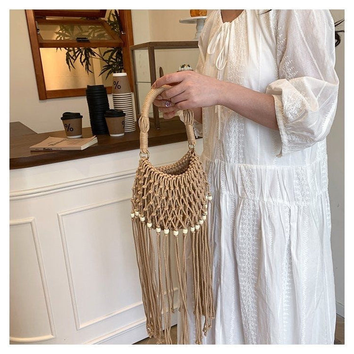 Artisanal macramé shoulder bag Kalsten
