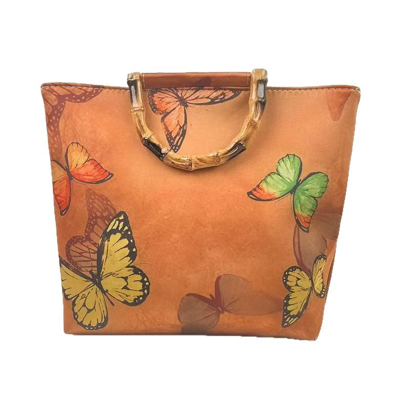 Elegant bag with bamboo handles Kalsten