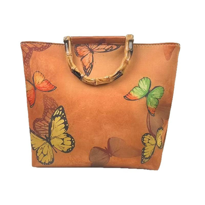 Elegant bag with bamboo handles Kalsten