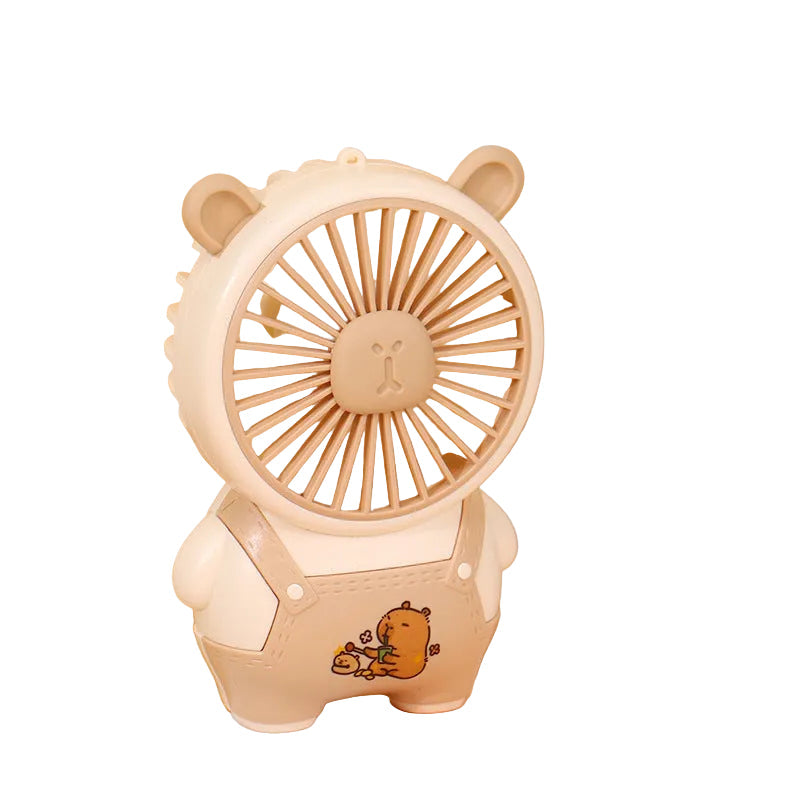 Women's Portable Mini Hand Fan with Animal Ears and USB Charging Function Kalsten