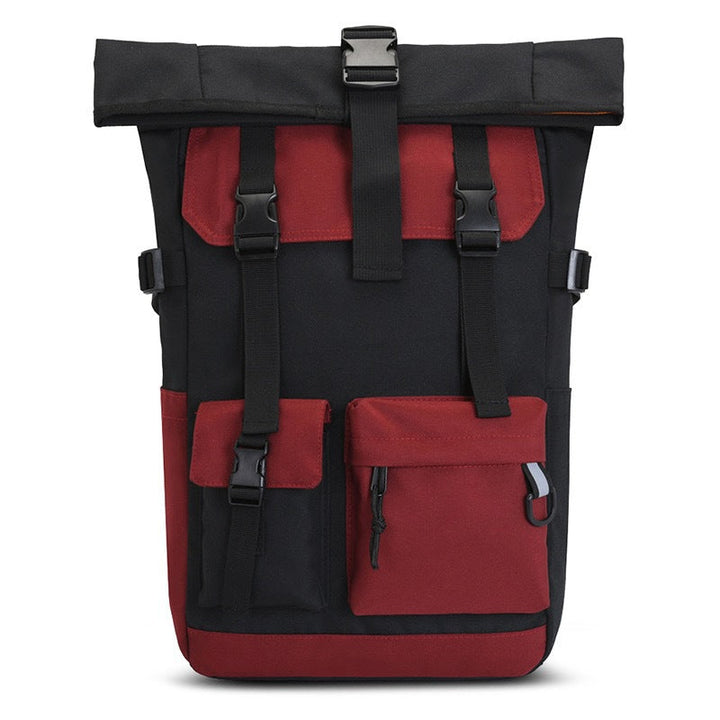 Modern rolltop backpack with multifunctional exterior pockets Kalsten