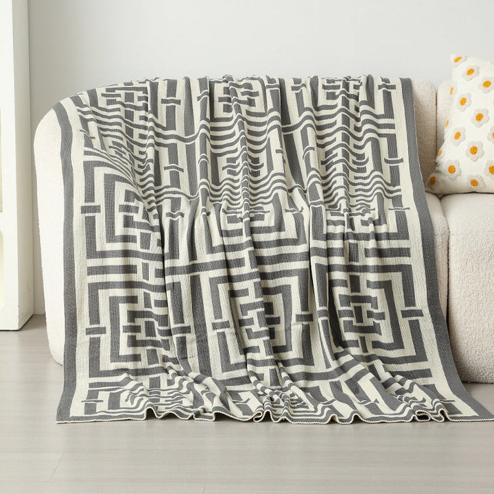 Women's decorative comfort blanket in modern geometric design Kalsten