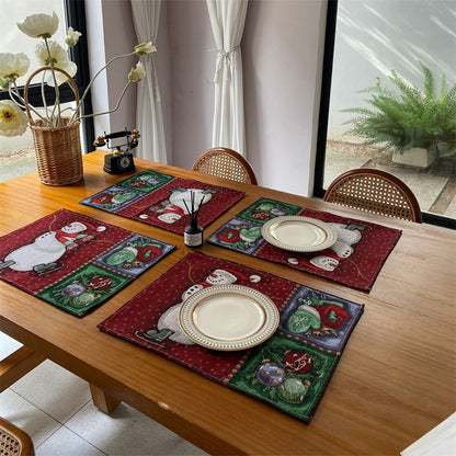 Festive Holiday-Themed Table Placemat