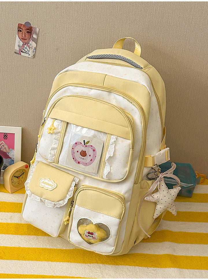 Cute Plush Character Design School Backpack